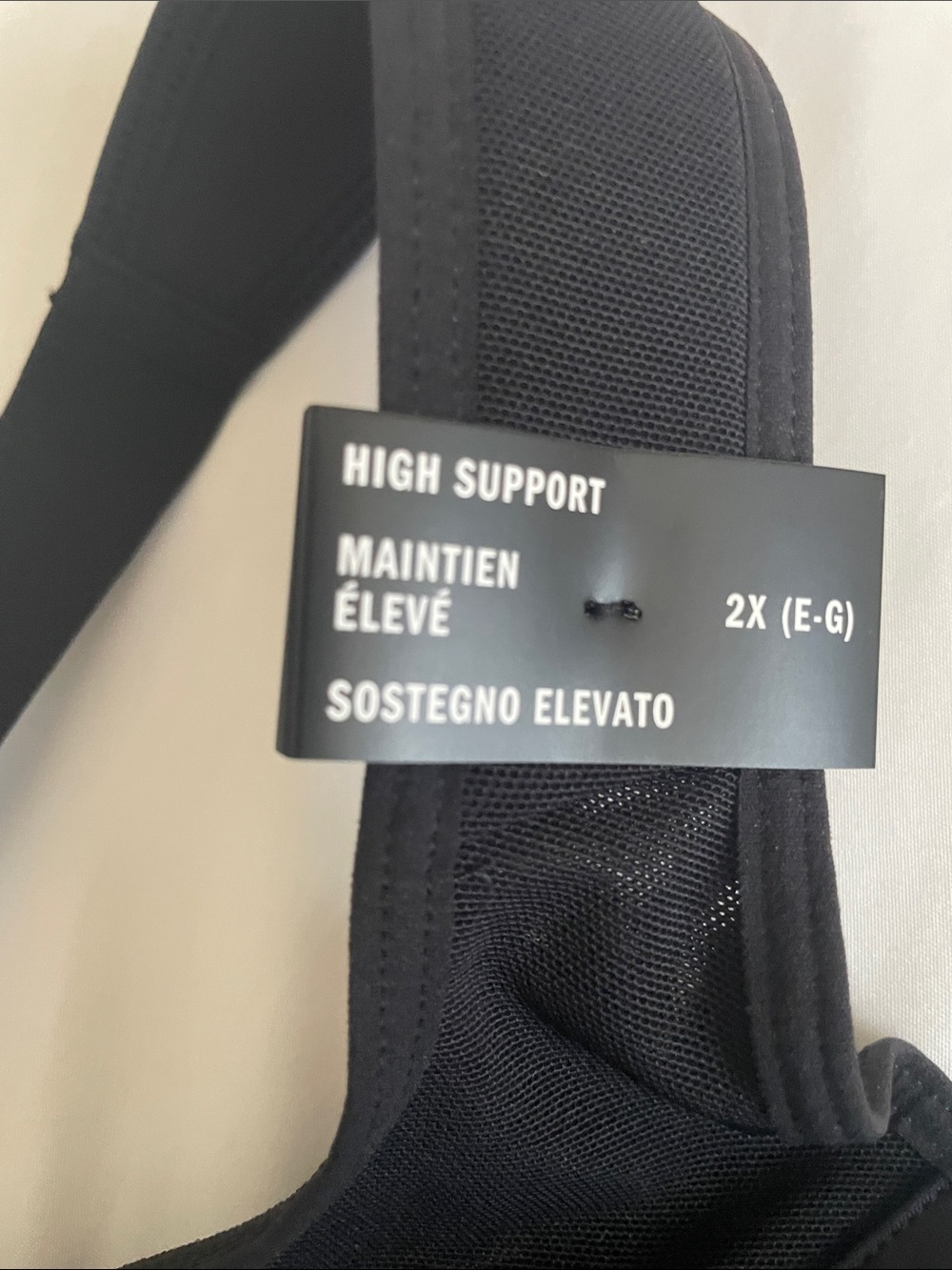 ADIDAS Black Racerback Sports Bra - Smooth Support - Picture 4 of 7